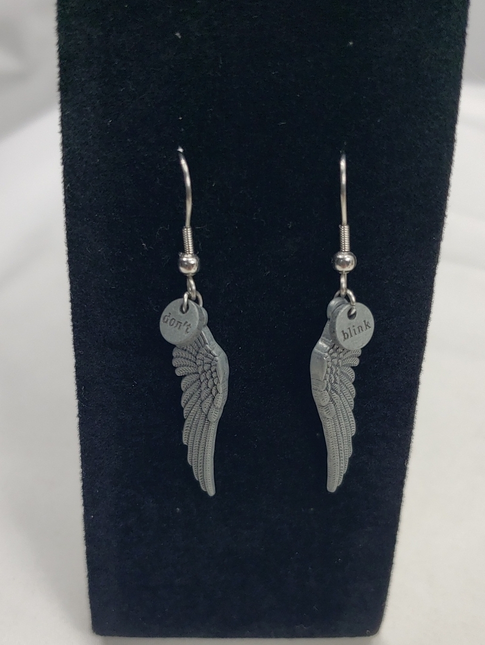 Doctor Who Angel Wing Earrings Don't Blink